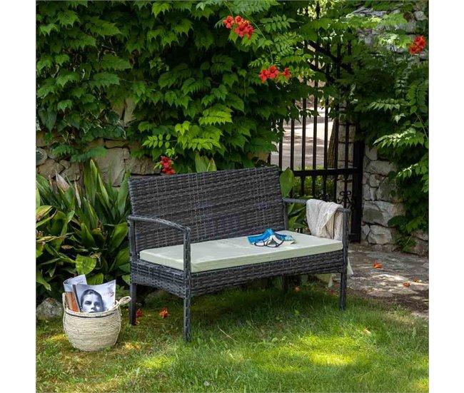 Conforama Banco De Hierro Color Gris 41x41x48h Cm