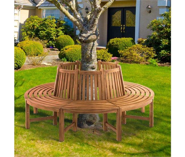 Conforama Banco Novum Madera Teca 200X200X89.5 Cm