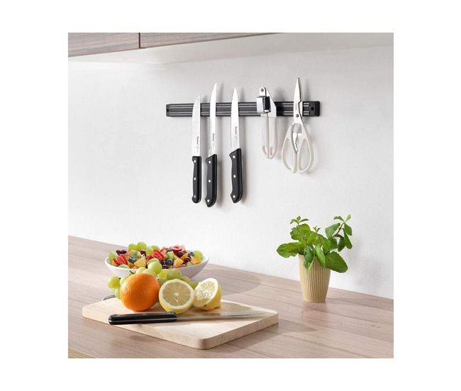 Conforama Barra Magnética Metaltex Negro (33 Cm)