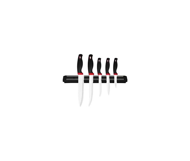 Conforama Barra Magnética Metaltex Negro (33 Cm)