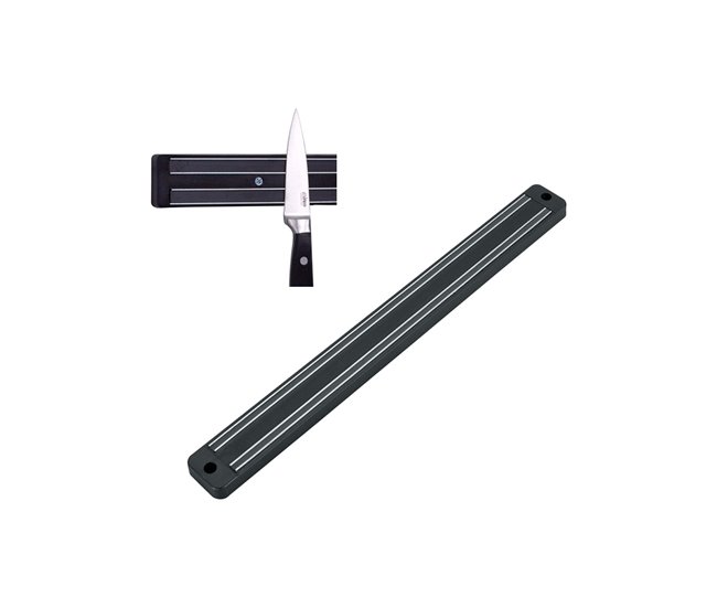 Conforama Barra Magnética Metaltex Negro (33 Cm)