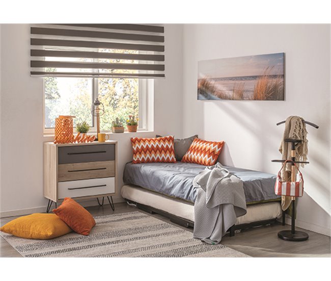 Conforama Base De Cama Tapizada 3D CANGURO 90X190