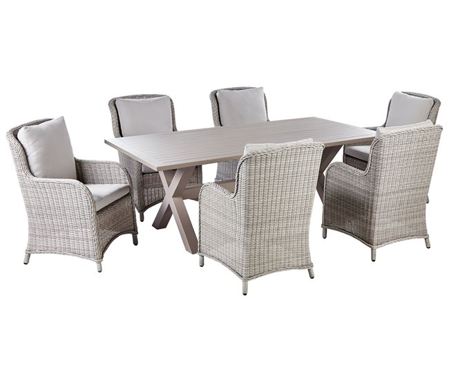 Conforama Beliani Conjunto de comedor CASCAIS