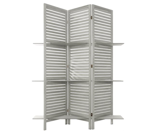 Conforama Biombo 3 hojas Gris