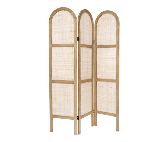 Conforama Biombo de rejilla de mimbre H170 cm
