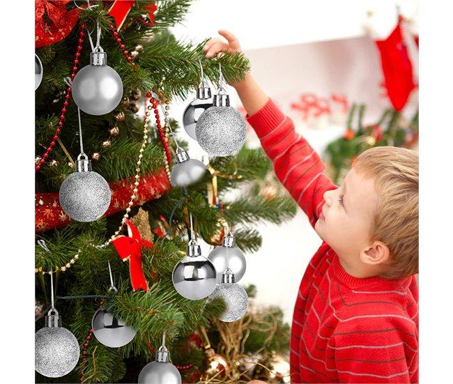Conforama Bola De Navidad 80mm X 4 Plata