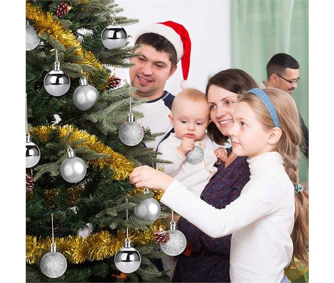 Conforama Bola De Navidad 80mm X 4 Plata