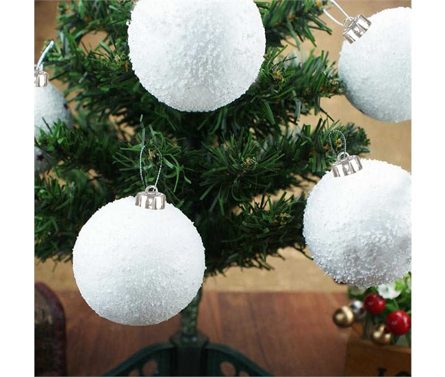 Conforama Bolas De Navidad Blancas 60 Mm X 3