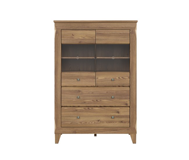 Conforama Bufé 2 Puertas 2 Cajones Raya Madera