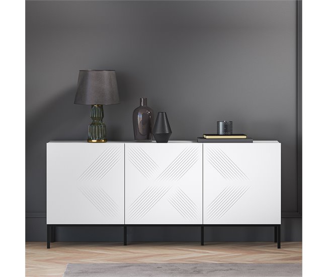 Conforama Bufé 3 Puertas Aura Blanco