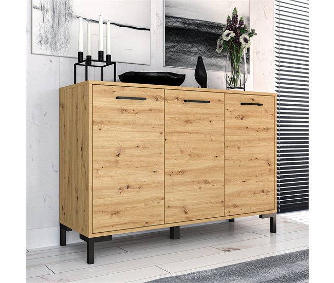 Conforama Bufé 3 Puertas Liora Madera