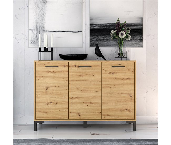 Conforama Bufé 3 Puertas Liora Madera