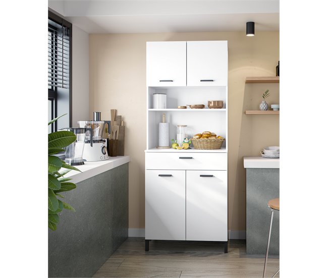 Conforama Buffet De Cocina 4P CONFO BASIC Blanco