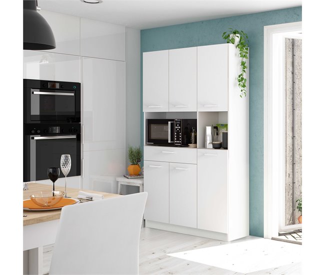 Conforama Buffet De Cocina 6P CONFO BASIC Blanco