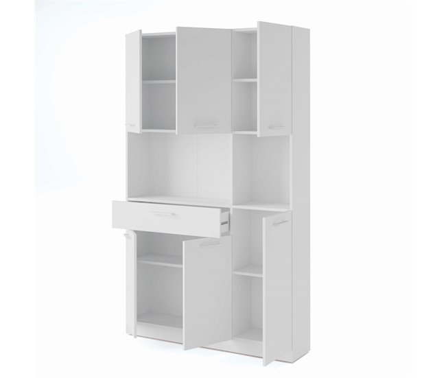 Conforama Buffet De Cocina 6P CONFO BASIC Blanco