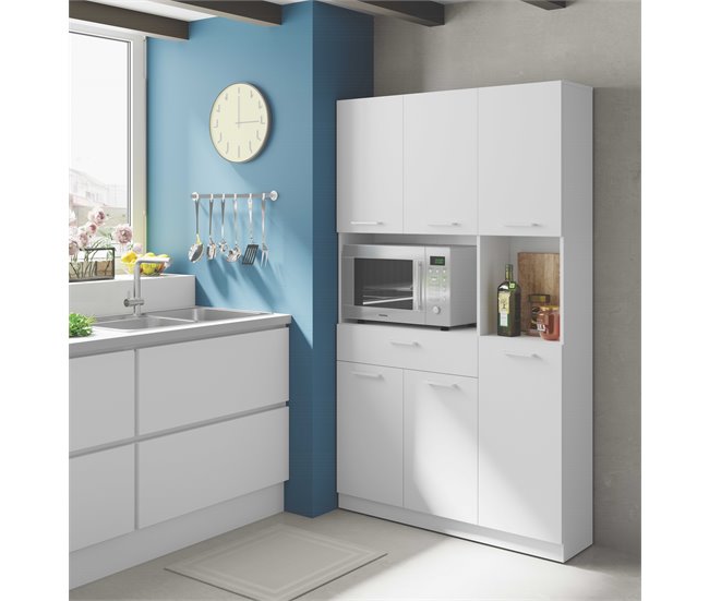 Conforama Buffet De Cocina 6P CONFO BASIC Blanco