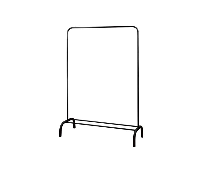 Conforama Burro de ropa BASIC metal negro