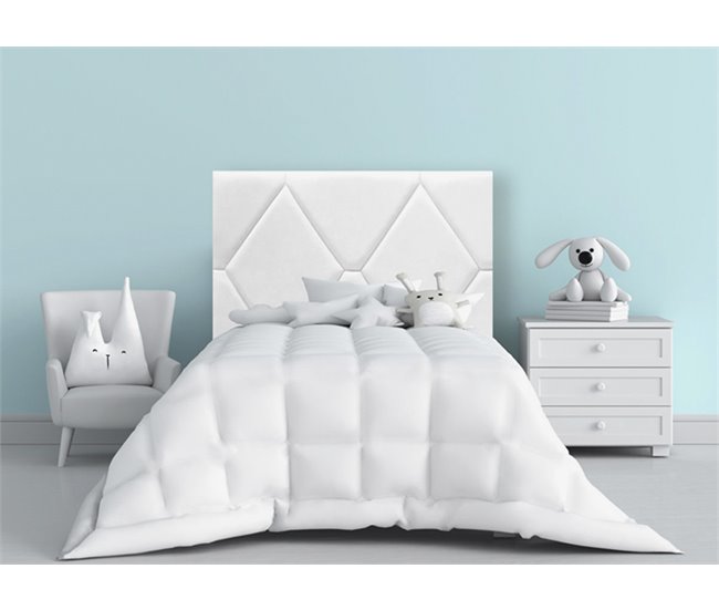 Conforama Cabecero HAWAII 105cm Extra Blanco Tela