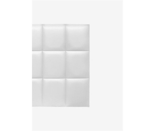 Conforama Cabecero NEBRASKA 105cm Blanco Polipiel