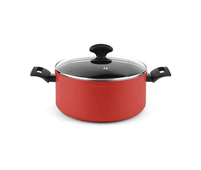 Conforama Cacerola FAGOR Rojo Aluminio (Ø 24 cm)