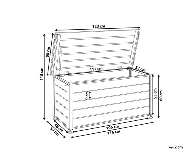 Conforama Caja De Almacenamiento Blanco CAMPALTO