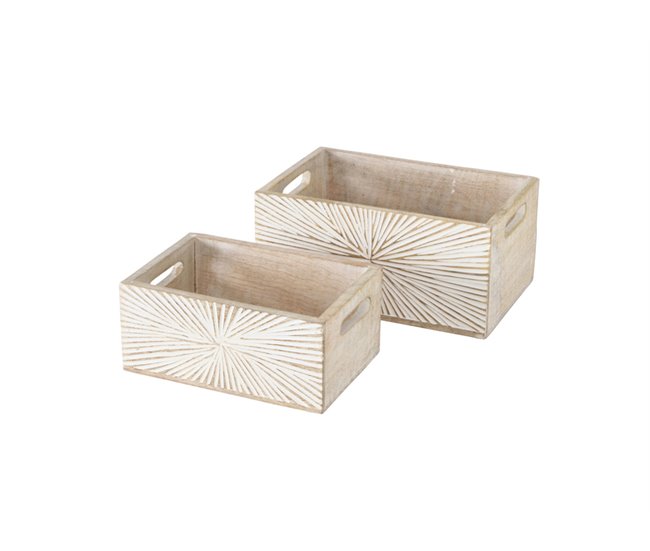 Conforama Caja decorativa JYLLING mango L
