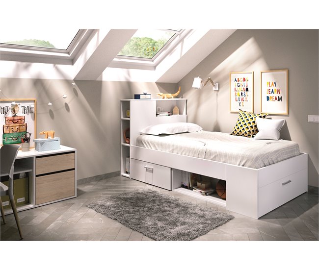 Conforama Cama Compacta 90X190 Con Cajones LANKA