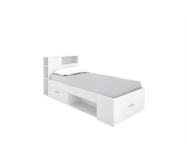 Conforama Cama compacta 90X190 con cajones LANKA