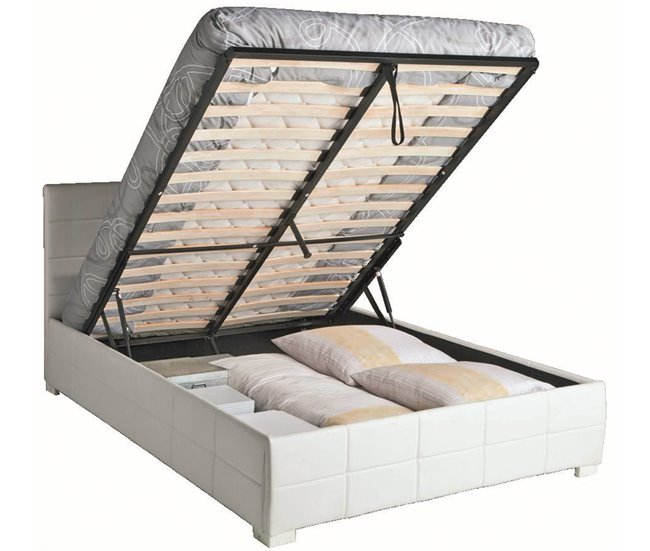 Conforama Cama CUORE 135/140x190cm Color Blanco