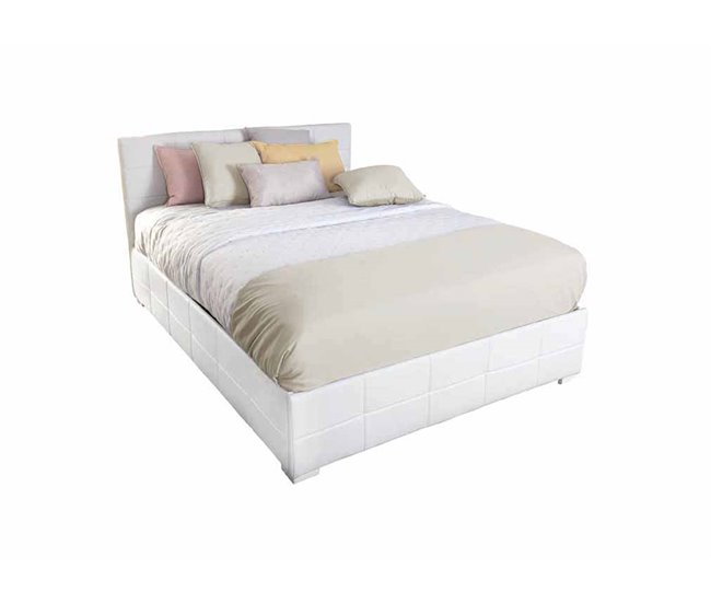 Conforama Cama CUORE 135/140x190cm color blanco