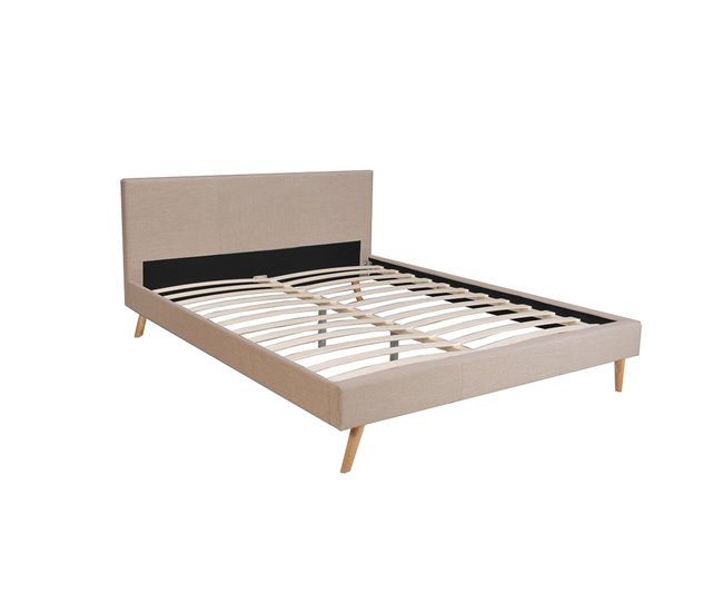 Conforama Cama FJORD 140x190 Cm Color Beige