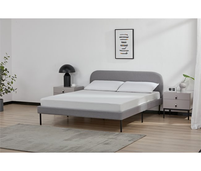 Conforama Cama STAR 150x190cm Color Gris
