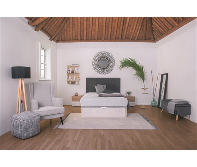 Conforama Canapé ARTIC BOX 135x190cm. Madera Ártico