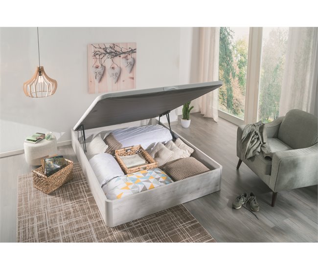 Conforama Canapé Madera WOOD SPACE Snow 135x190