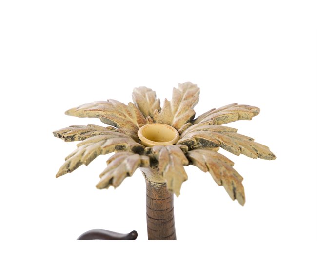 Conforama Candelabro Mono Resina 16x16x26 Cm