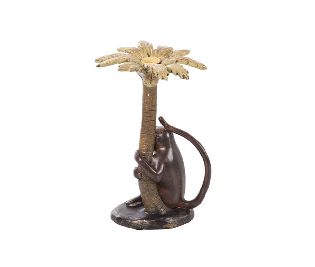 Conforama Candelabro Mono Resina 16x16x26 Cm