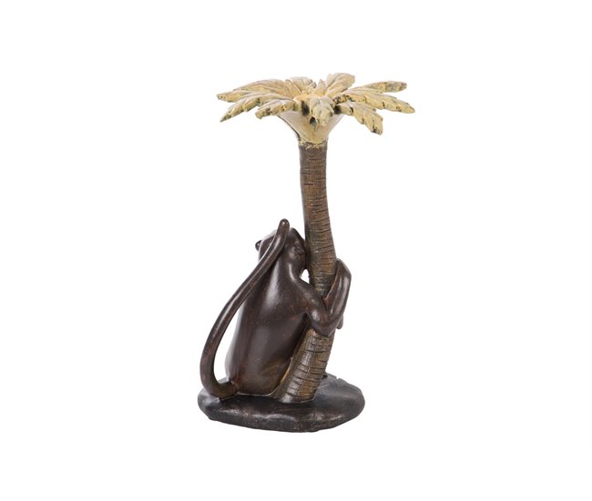 Conforama Candelabro Mono Resina 17x16x26 Cm