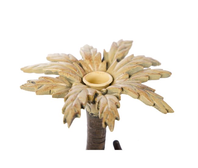 Conforama Candelabro Mono Resina 17x16x26 Cm