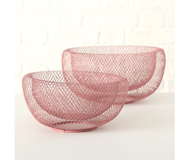 Conforama Centro metal rosa PINKY 24X24X12cm