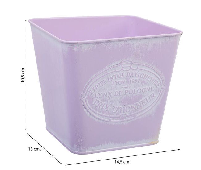 Conforama Cesto Metalico Rosa 14 5x13x10 5