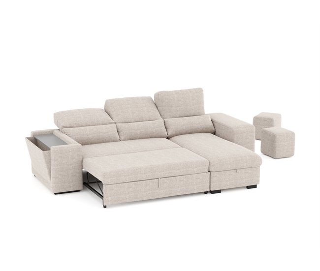 Conforama Chaise Longue Con Cama HOXTON Beige