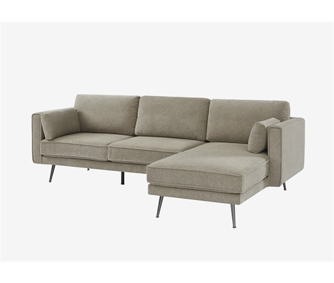 Conforama Chaise Longue COSMO Derecha Beige