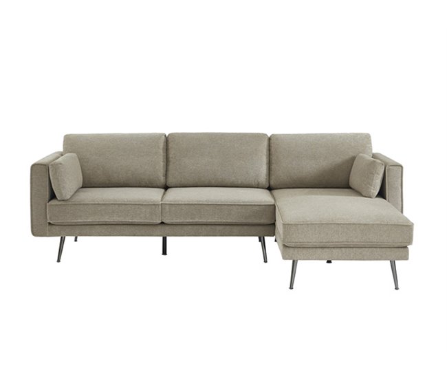 Conforama Chaise Longue COSMO Derecha Beige