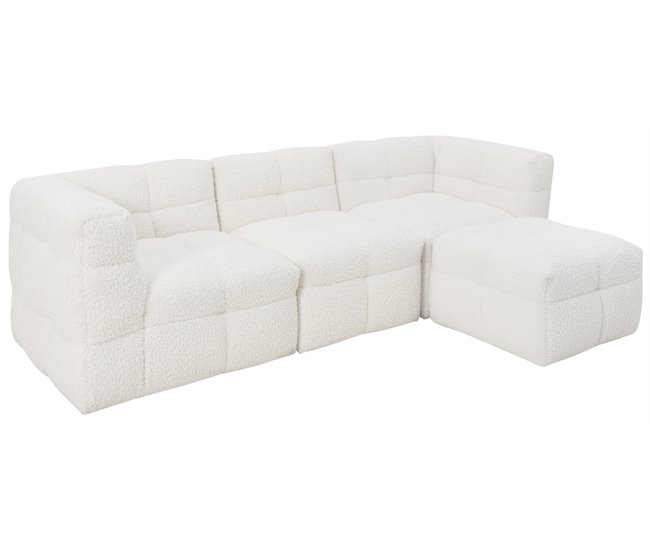 Conforama Chaise Longue GINGER Reversible Blanca