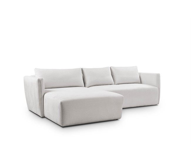 Conforama Chaise Longue Izquierda Beige BLOC