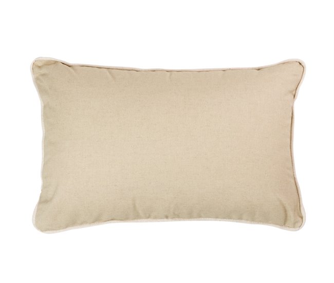 Conforama Cojin Lino Beige 45x30 Cm
