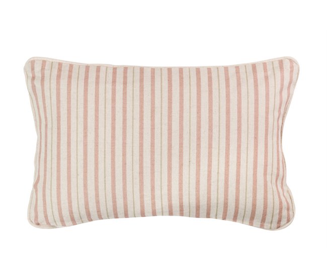 Conforama Cojin Lino Flores Rayas 45x30 Cm