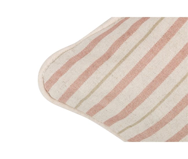 Conforama Cojin Lino Flores Rayas 45x30 Cm