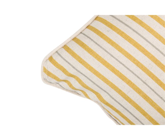 Conforama Cojin Lino Flores Rayas 45x30 Cm