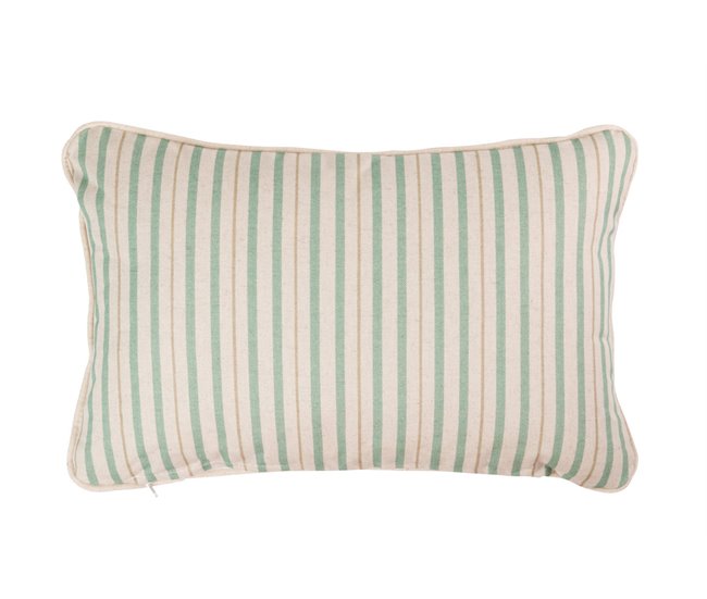 Conforama Cojin Lino Flores Rayas 45x30 Cm
